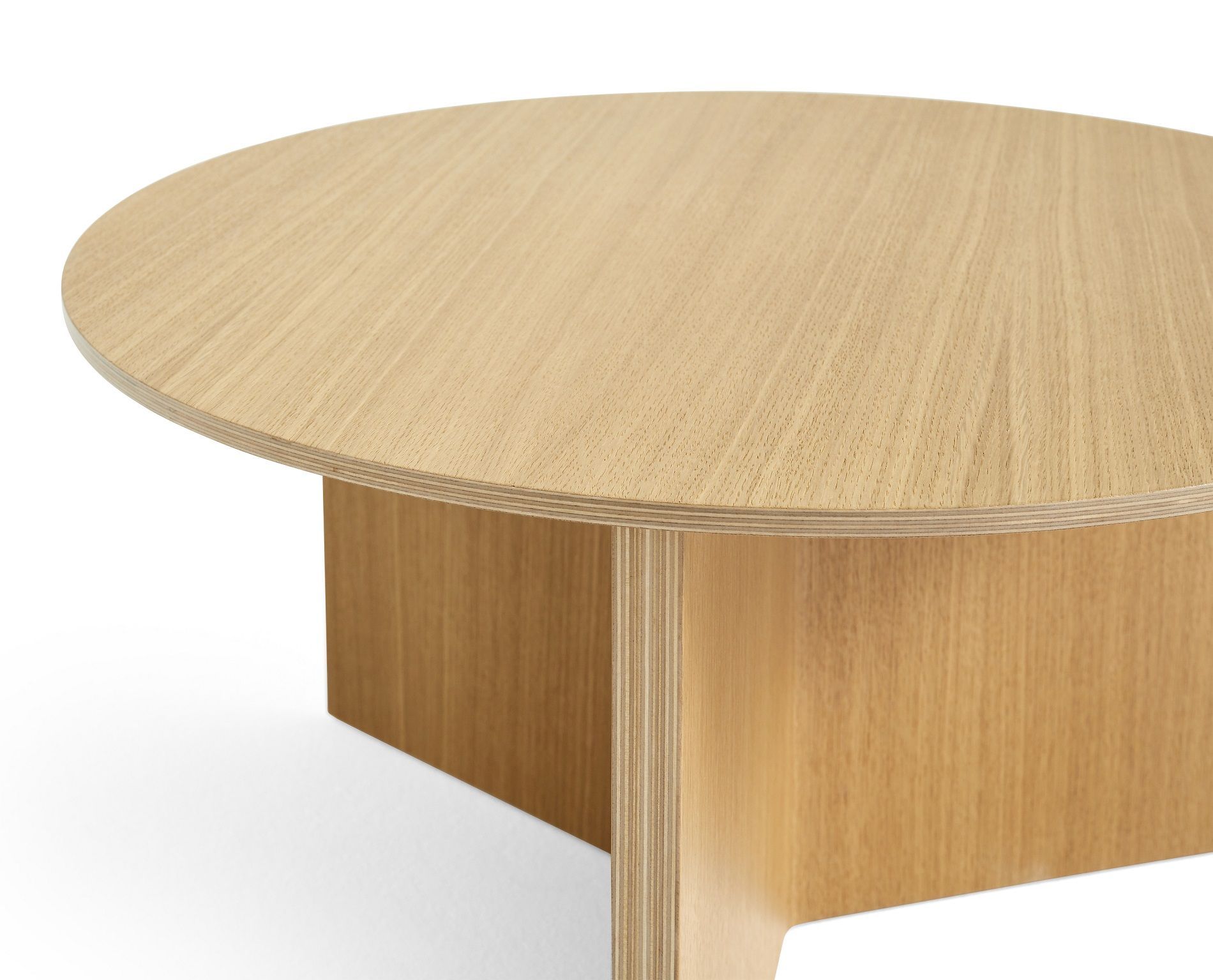 Slit Table Wood Round XL Table d'appoint / table basse Hay