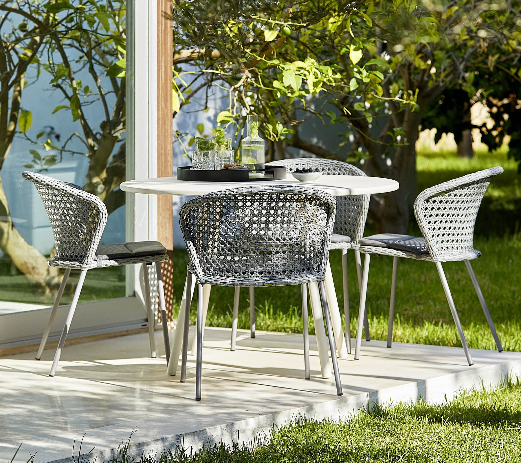 Lean Chaise blanc Cane-Line