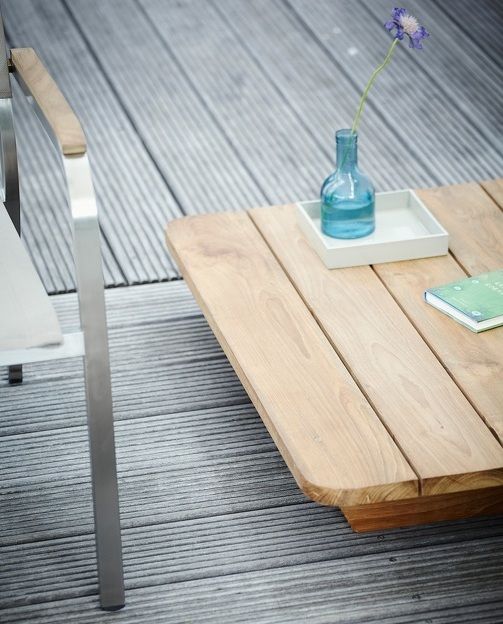 Newport Outdoor Table basse en teck Jan Kurtz