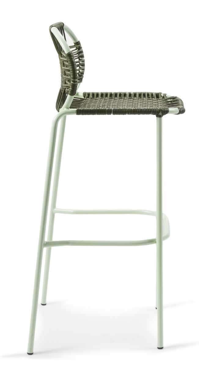 Cielo Barstool Tabouret de bar Extérieur ames Vert olive - Vert pastel
