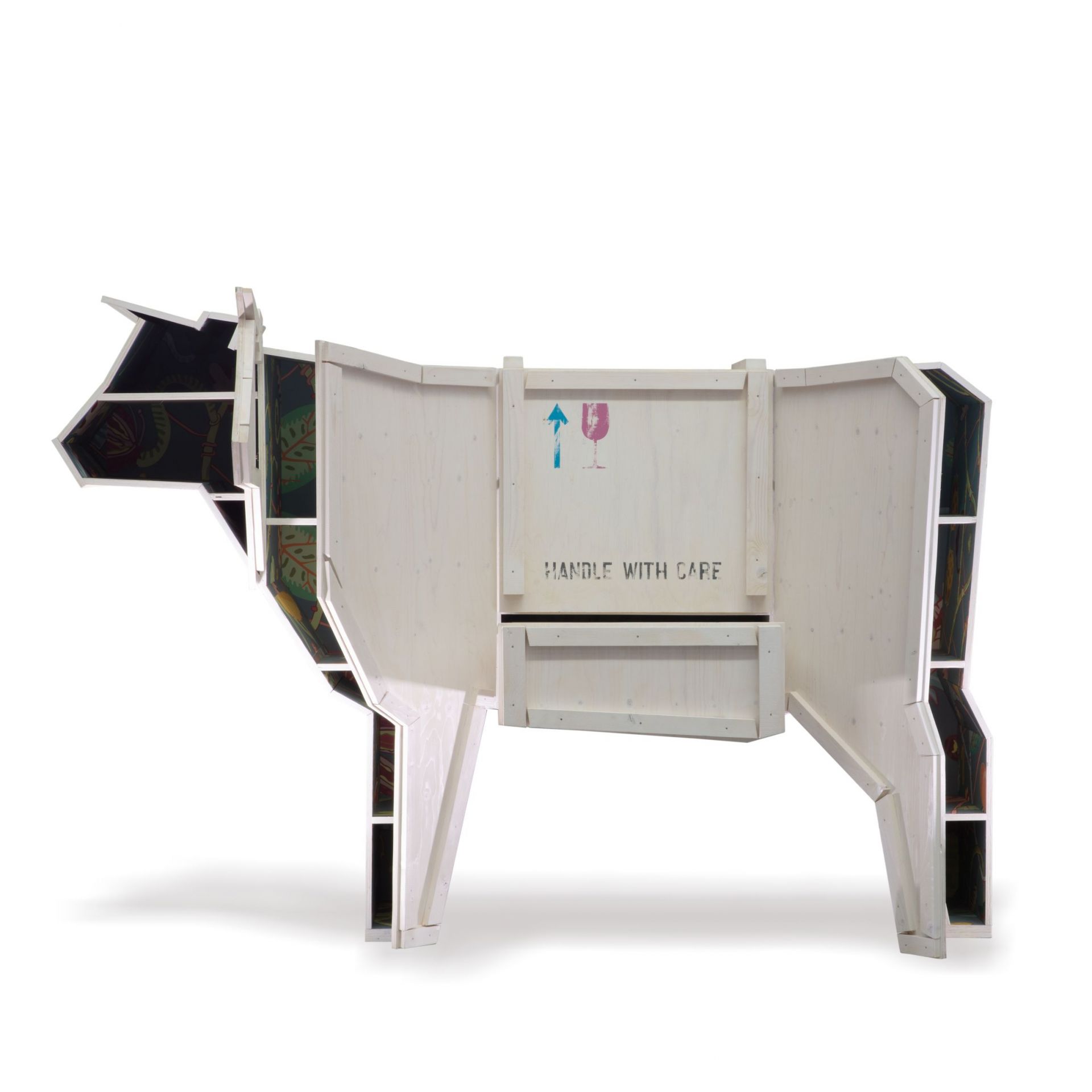 Sending Animals 2.0 Cow armoire blanc Seletti