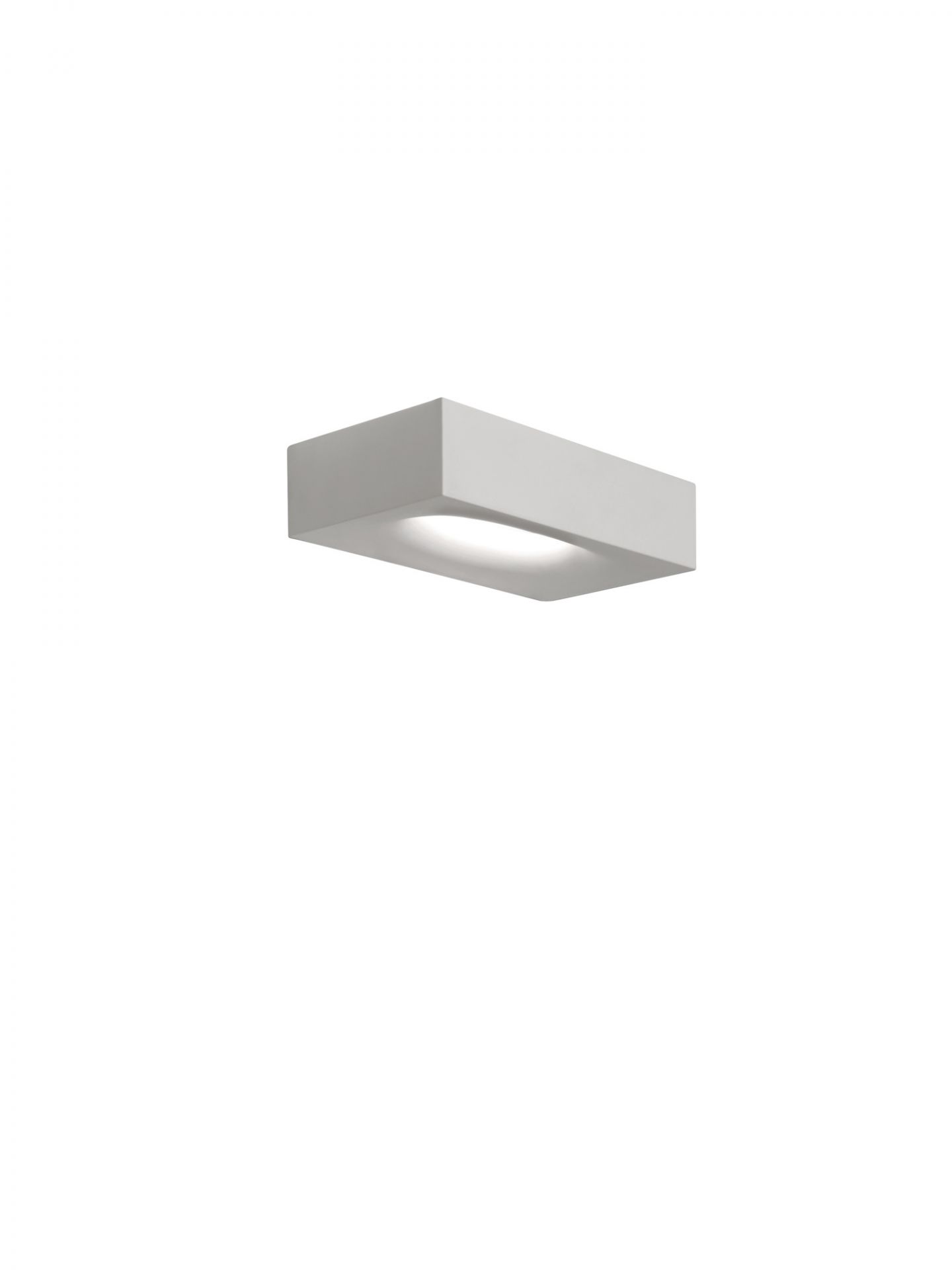 Weiße Melete LED Wandleuchte von Artemide mit warmweißem Licht (2700K) für indirekte Beleuchtung.