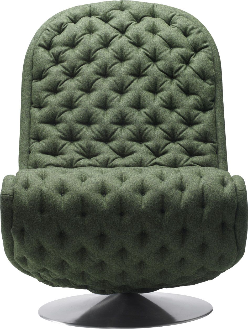 System 1-2-3 Lounge Deluxe Fauteuil à pied rond Verpan 
