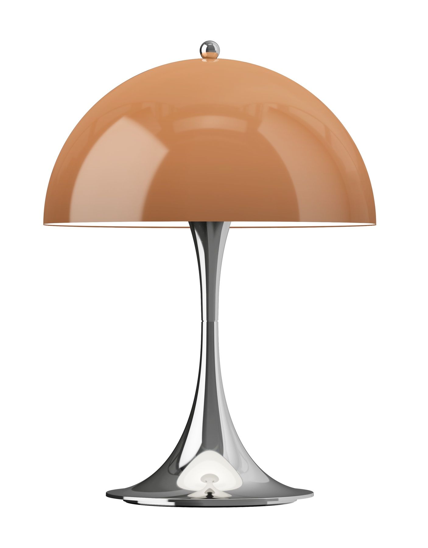 Panthella 250 Portable Chrome Lampe à batterie / lampe de table Louis Poulsen Brun