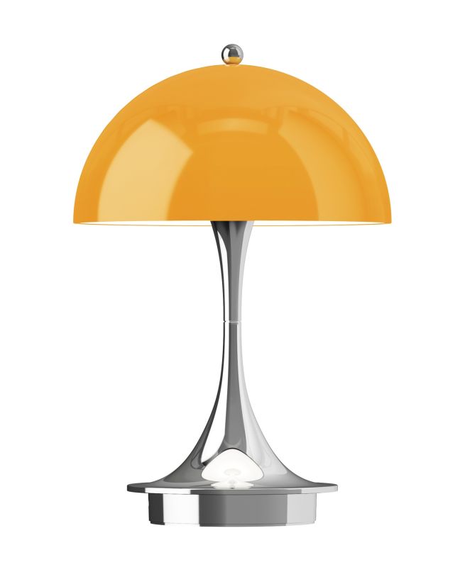 Panthella 160 Portable Lamp Chrome Lampe de table / Lampe à batterie Louis Poulsen Orange
