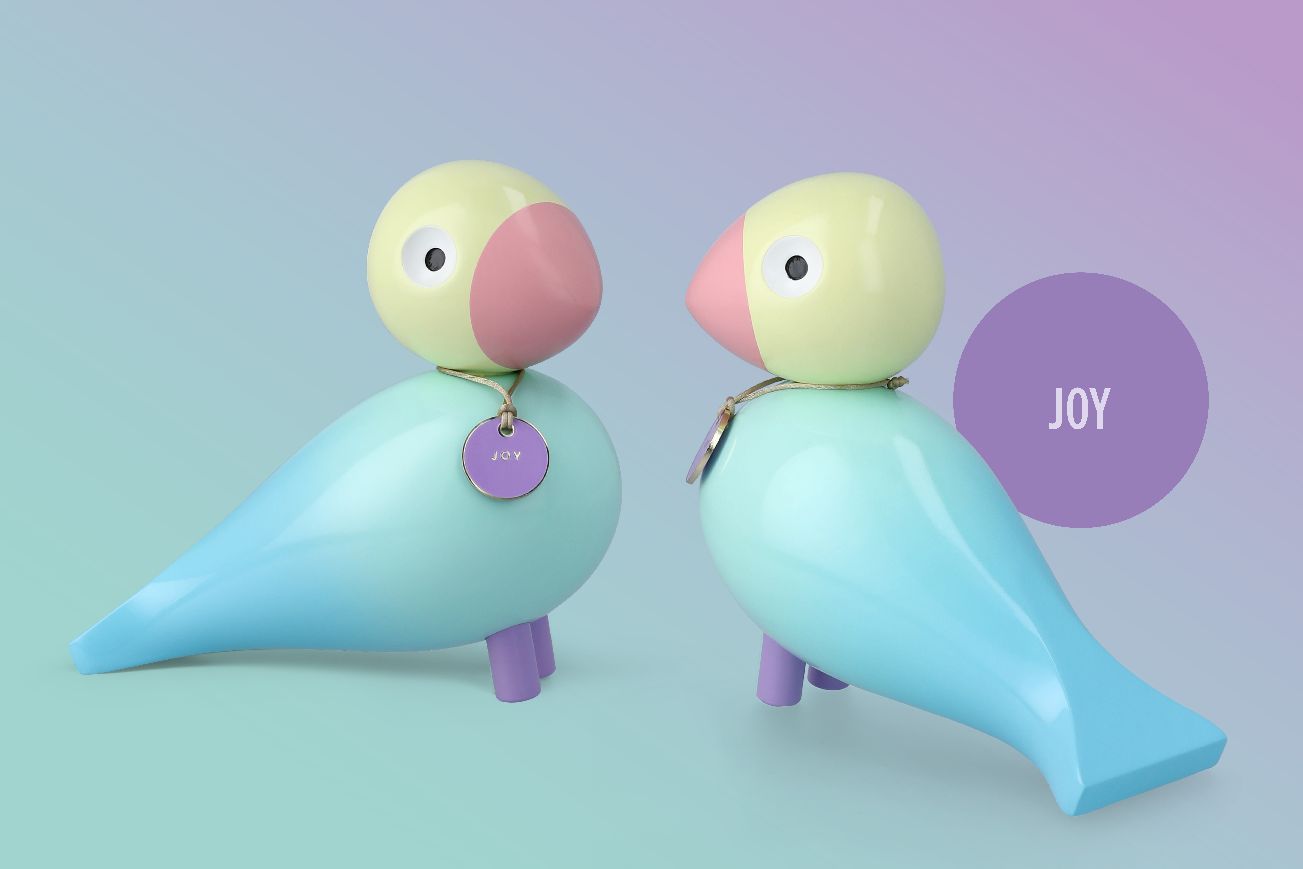 Story Bird Joy figurine en bois d'oiseau Kay Bojesen