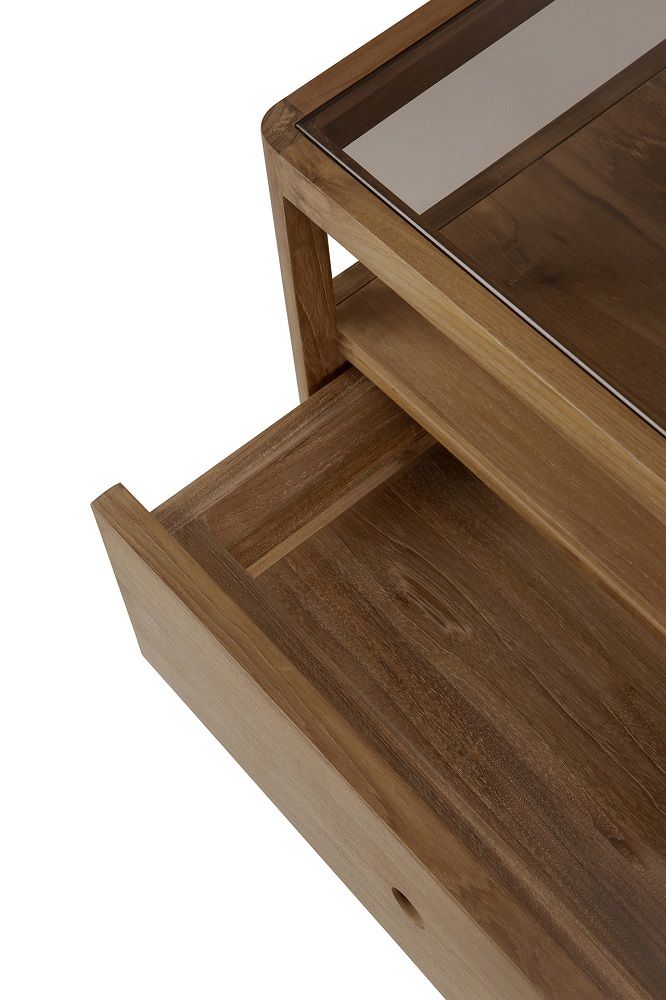Spindle Table de nuit 1 tiroir Teck Ethnicraft