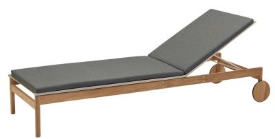 Pelagus Sunbed Bain de soleil Cushion Coussin d'assise Skagerak by Fritz Hansen Charcoal