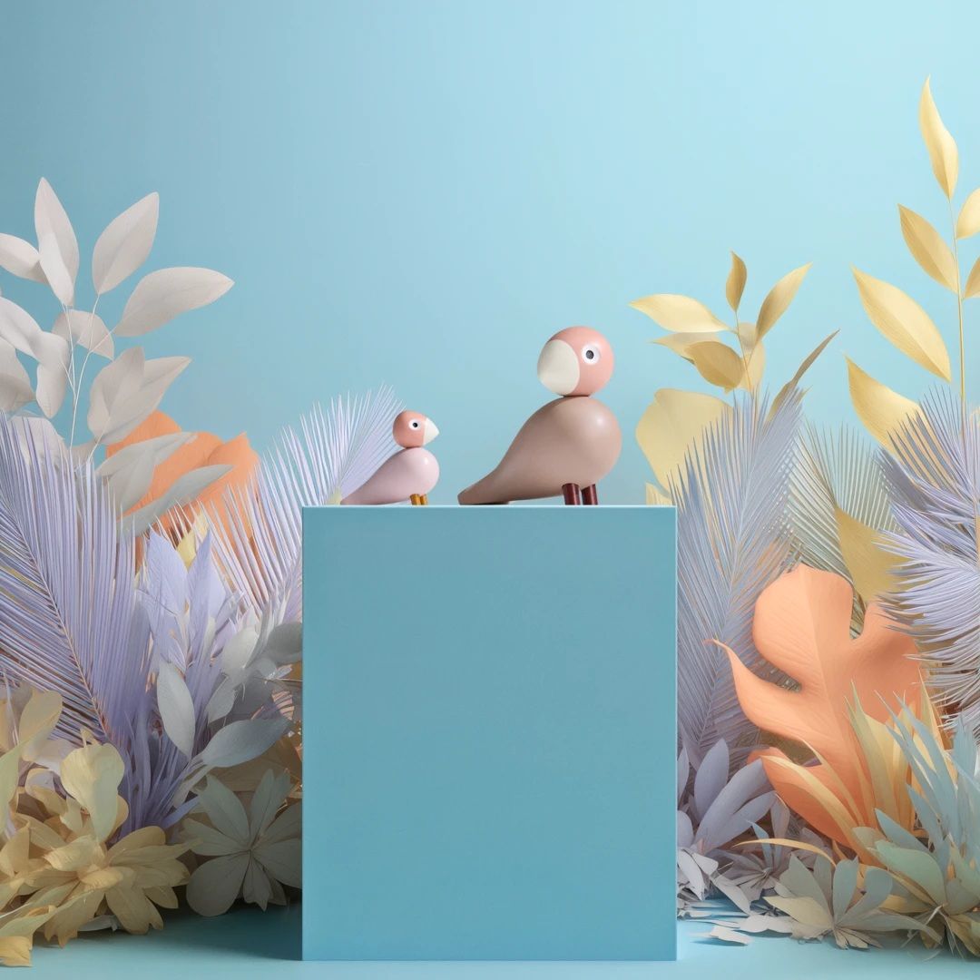 Liv & Lykke Rosa Oiseaux chanteur Kay Bojesen