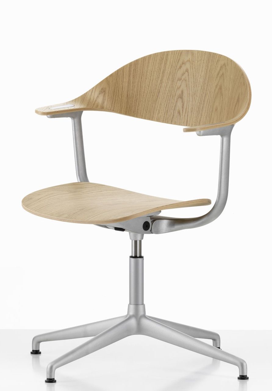 Mynt dossier et assise Plywood chaise de bureau Vitra