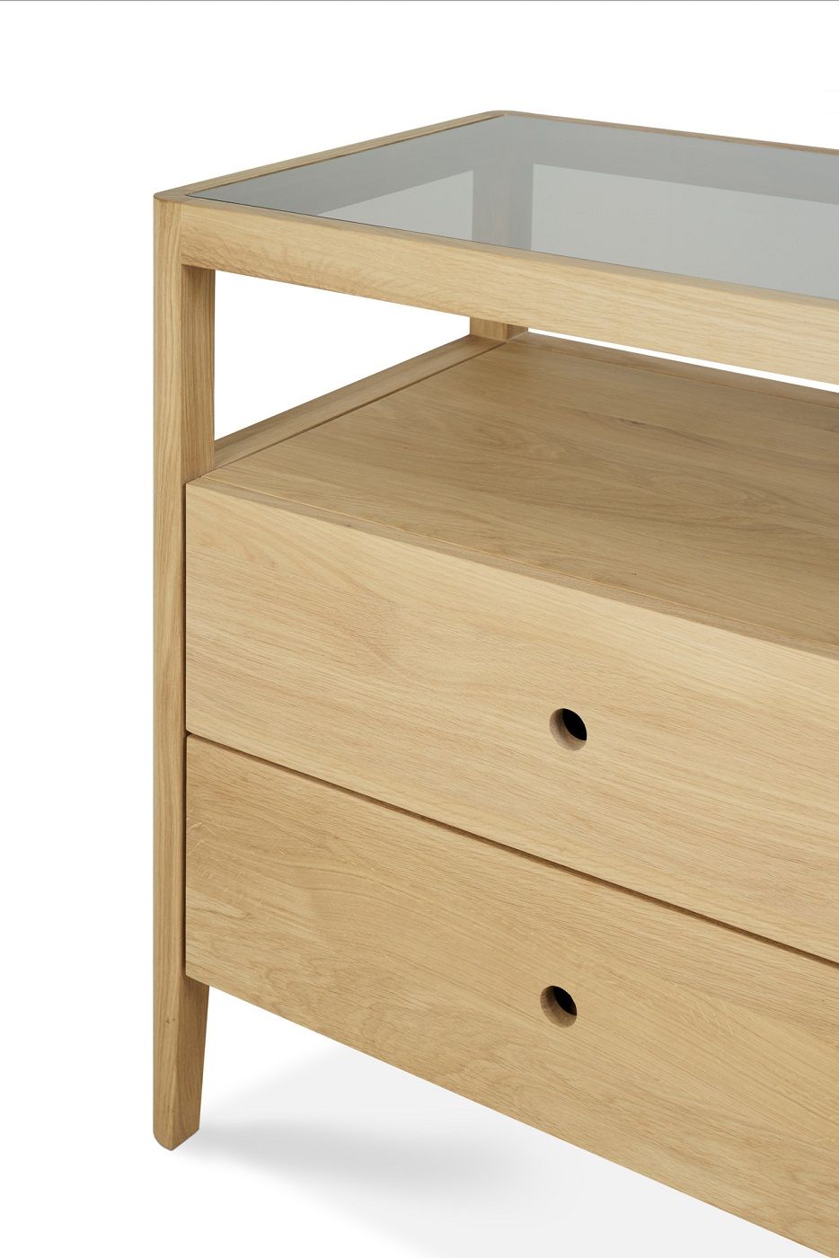 Commode Spindle avec 4 tiroirs en chêne Ethnicraft