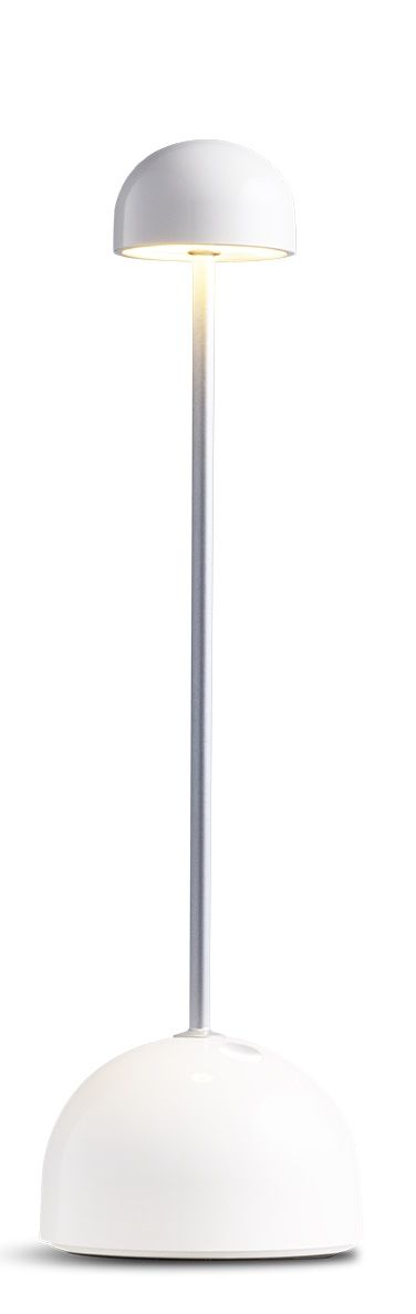 Sips lampe à batterie / lampe de table marset Blanc / Silver (Ral 9001 - RAL 9006)