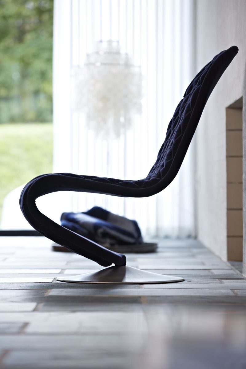 System 1-2-3 Lounge Deluxe Fauteuil à pied rond Verpan 