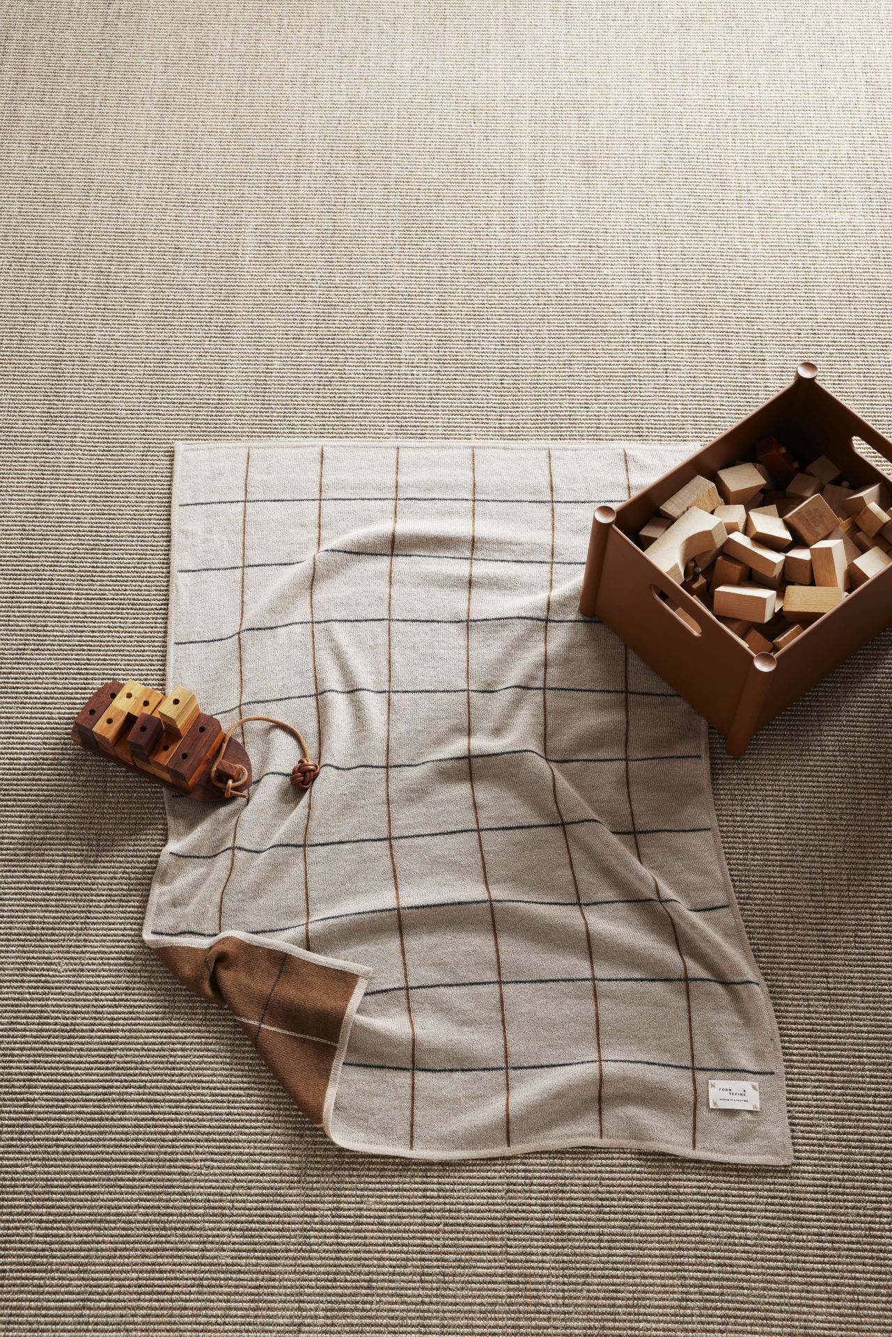 Plaid aymara pour enfants New Squares 70x100 Form & Refine
