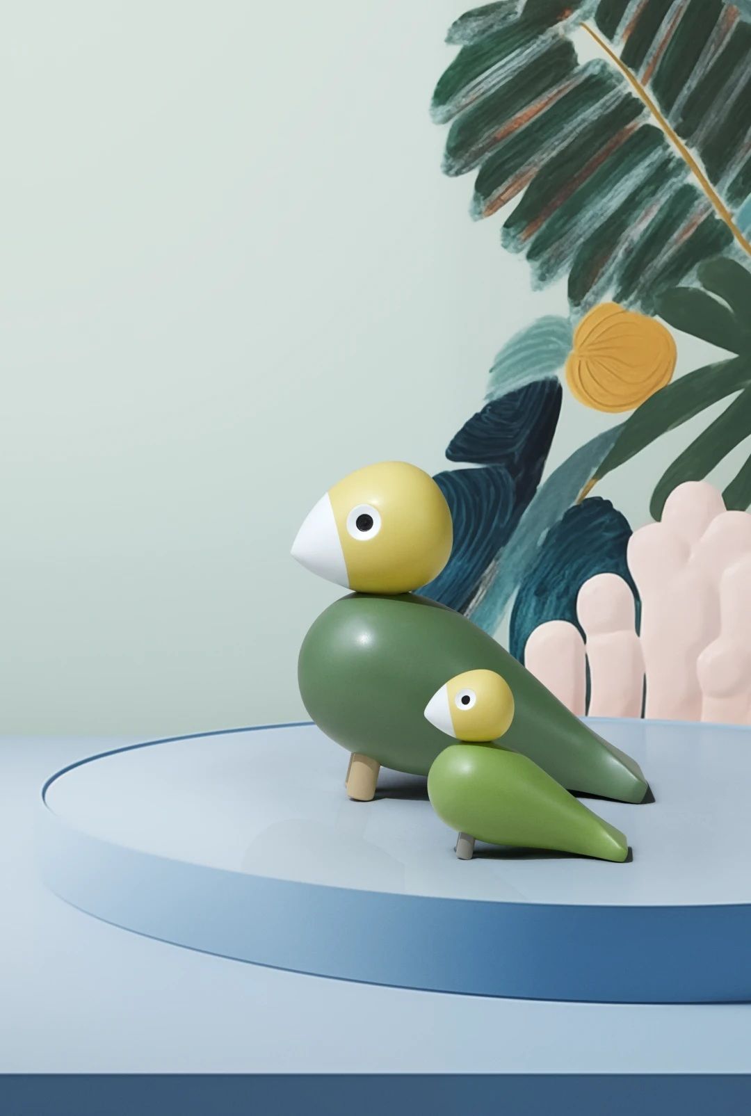 Liv & Lykke Vert Oiseaux chanteur Kay Bojesen