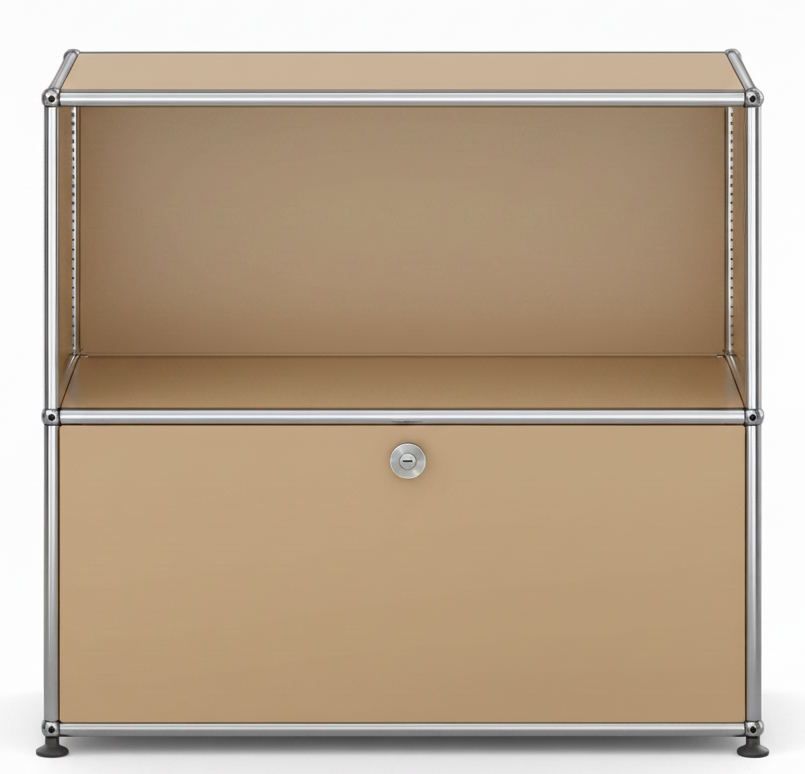 Buffet USM Haller 1 tiroir ouvert / 1 tiroir beige