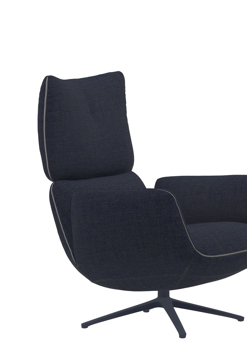 Jalis Lounge Fauteuil pivotant avec mécanisme 4-pieds Réglable électriquement Cor