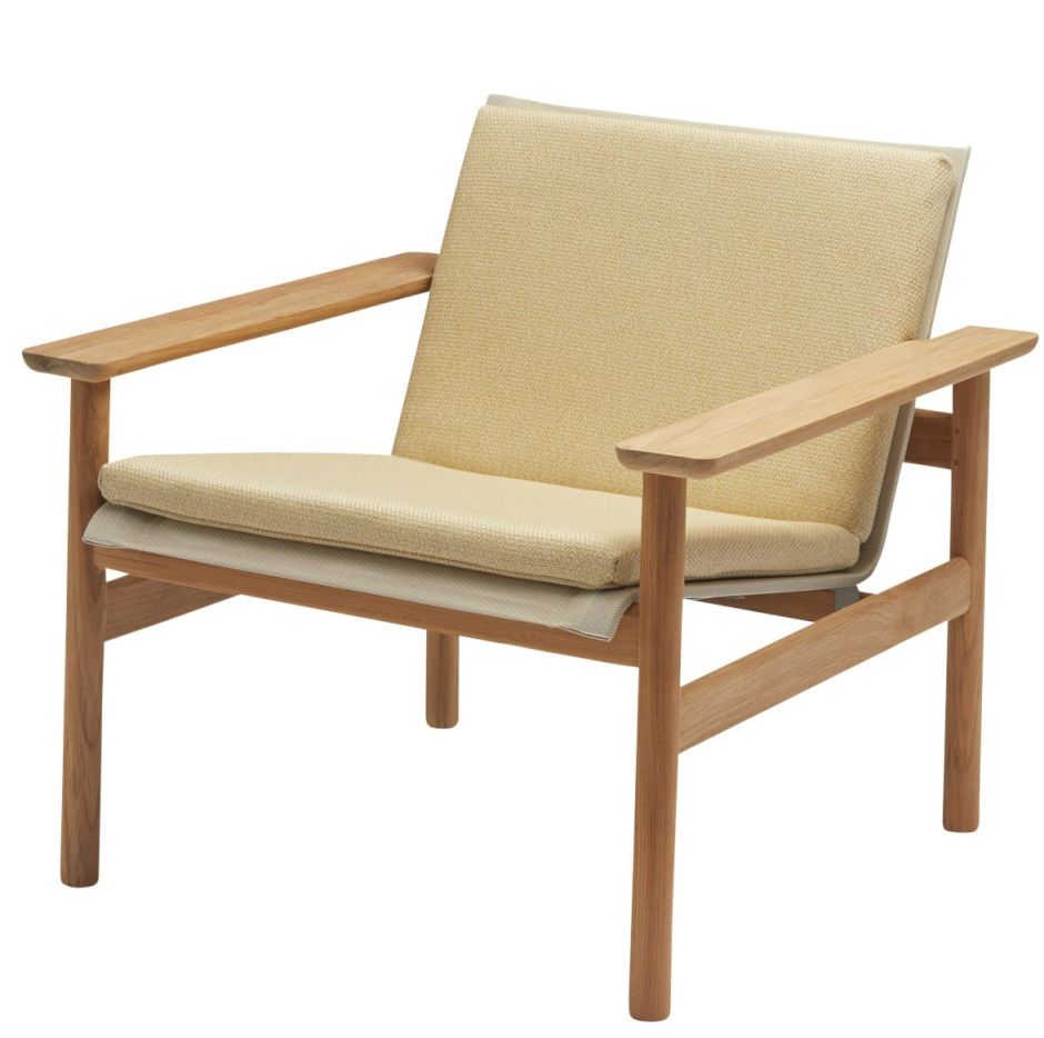 Pelagus Lounge Chair Cushion Coussin d'assise Skagerak by Fritz Hansen Honey-Yellow