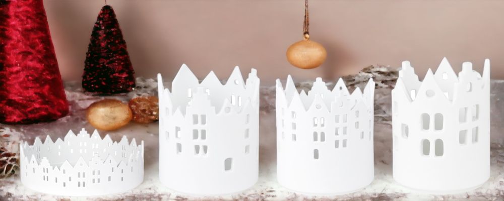 Maison de lumière Assortiment de 4 lumières de ville Räder