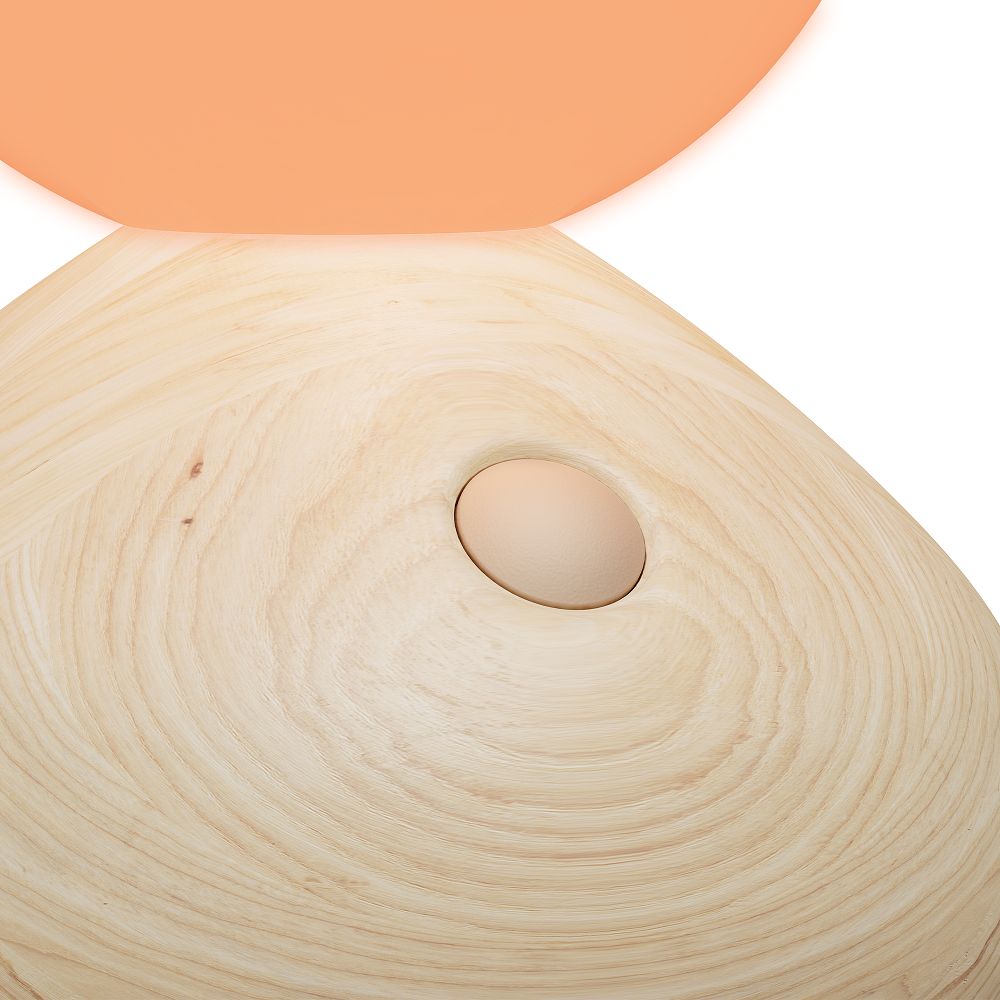 Sun Home Sculpture lumineuse / Lampe de table grise