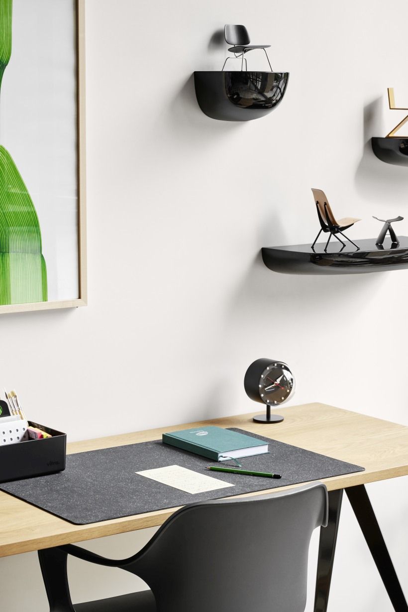 Desk Clocks Night Clock black Table horloge Vitra