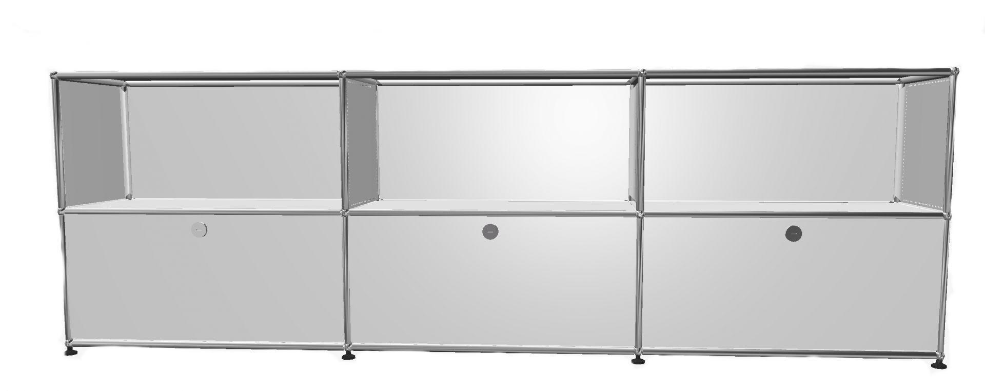 USM Haller Sideboard 3 Open / 3 Flaps Blanc pur - FAST DELIVERY     