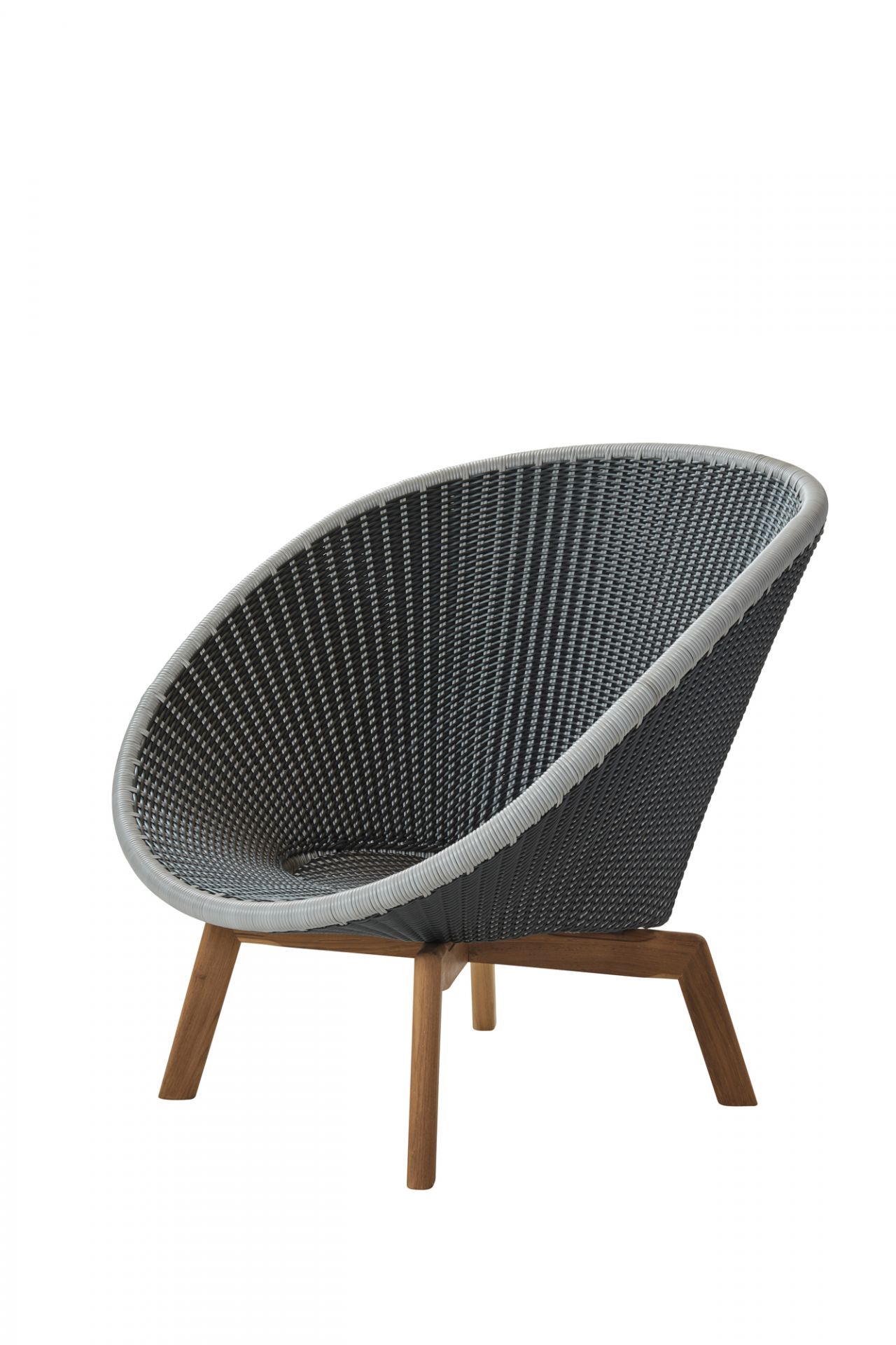 Peacock Outdoor Chaise longue Fibre Cane-Line gris