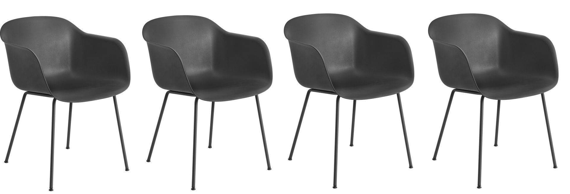 Action Fiber Chair Tube Base Chaise 4 pièces Muuto OFFRE SPECIALE