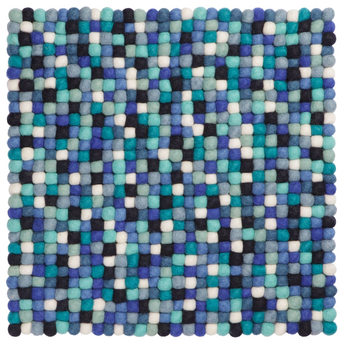 Boules de feutre Coussin pour Chaise carrée 36x36 cm Emma myfelt OFFRE SPECIALE