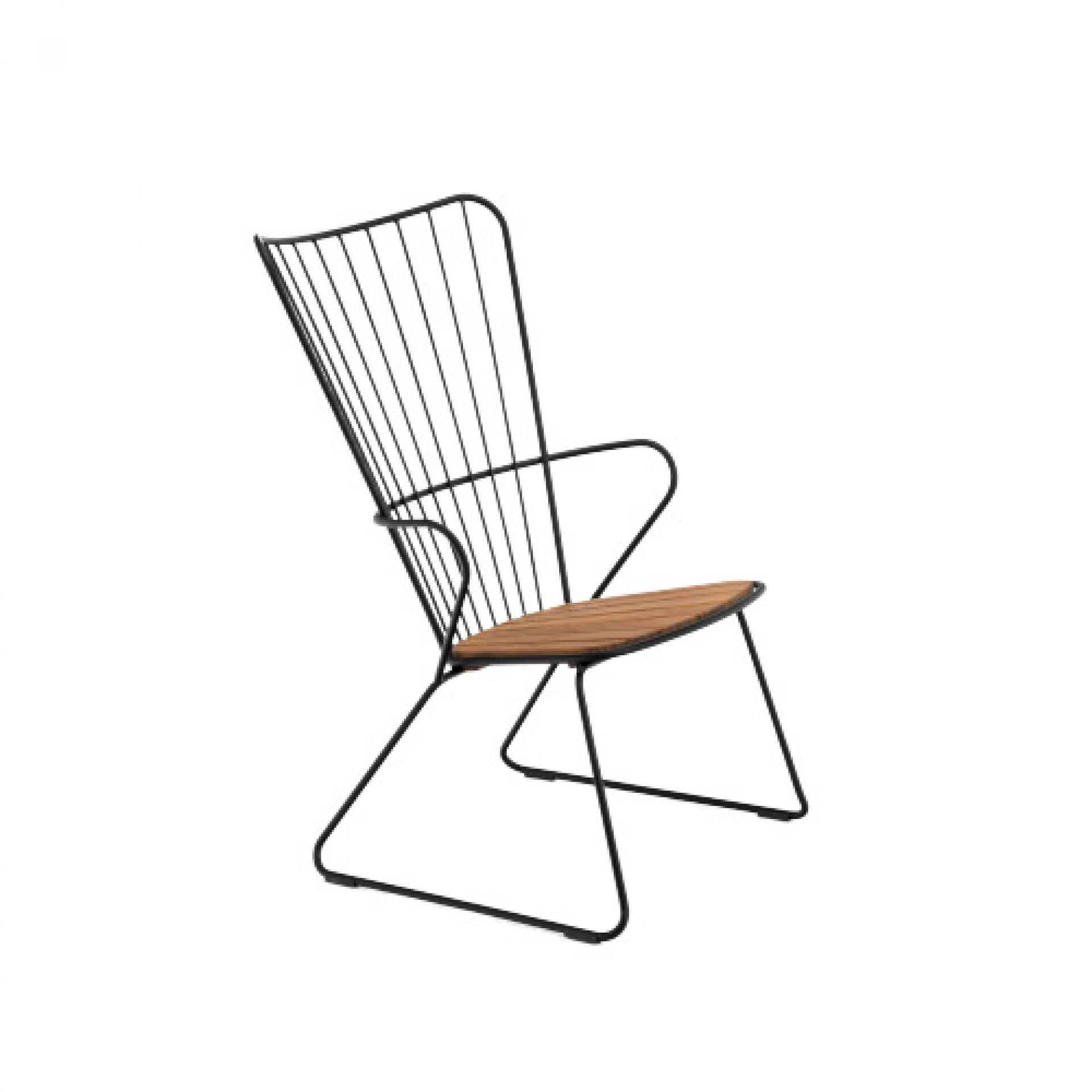 Paon Outdoor Lounge chair chaise Outdoor Houe noir