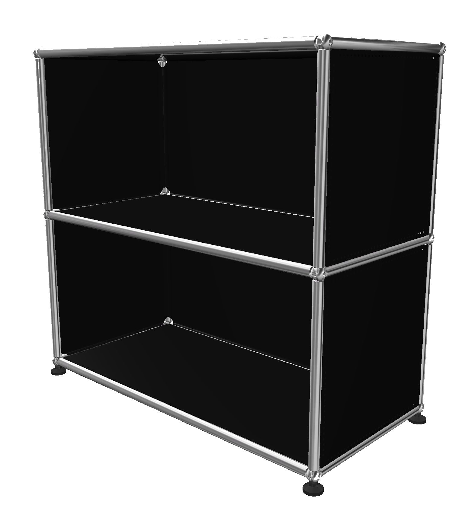 USM Haller Étagère Ouverte H 75 cm Noir graphite - FAST DELIVERY
