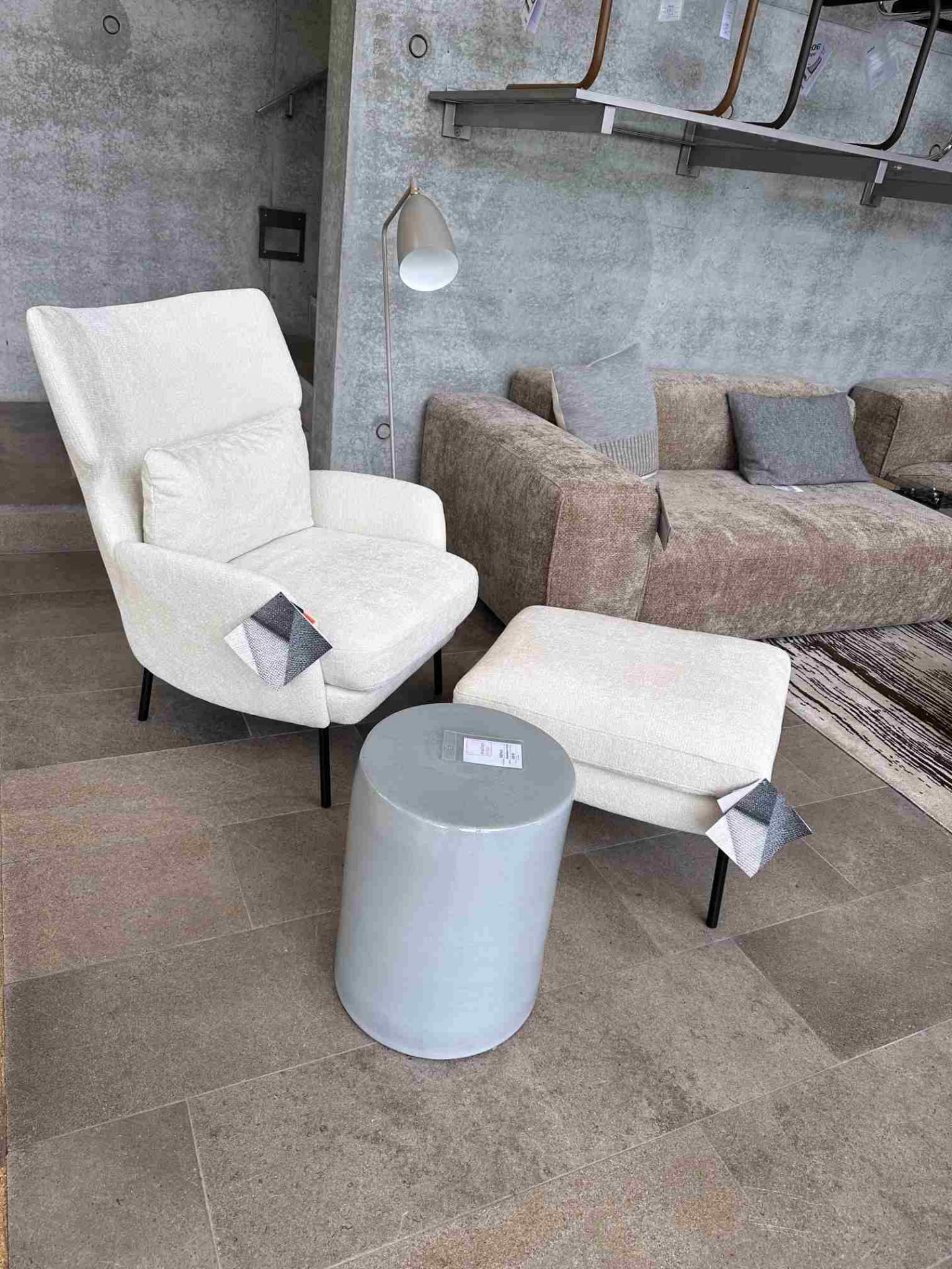 Seatrelax fauteuil & ottoman modèle maison ed design