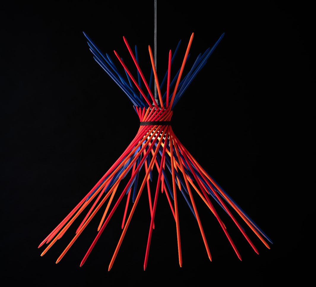 Pic-A-Stic Lampe à suspendre bleu-rouge-lumineux-orange Ingo Maurer
