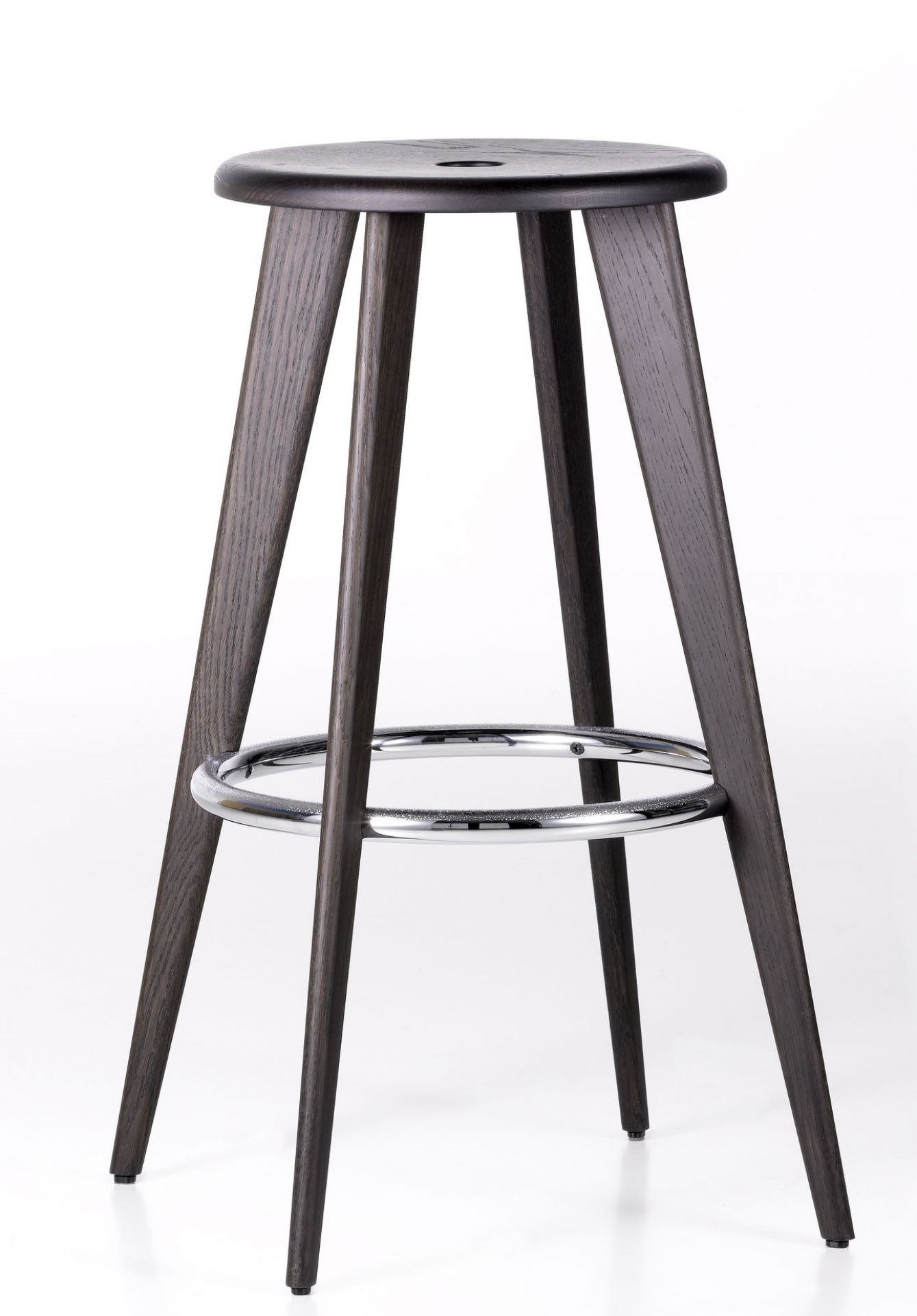 Tabouret Haut Tabouret de bar Vitra Chêne foncé