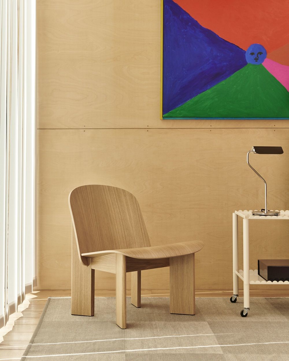 Apex Table Lamp Oyster Lampe de table Hay