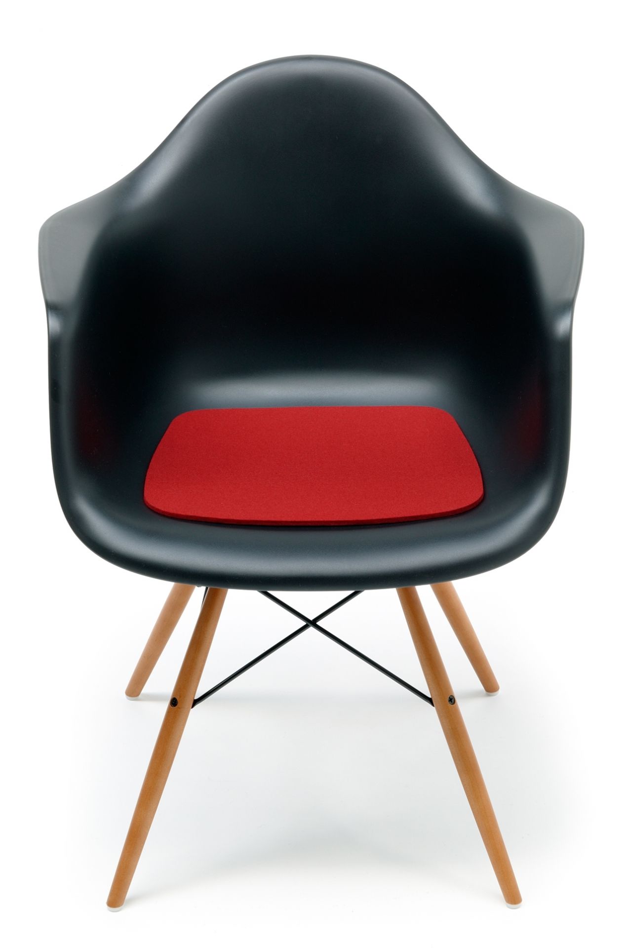 Coussin de siège-Feutre Eames Plastic Arm Chairs DAR / RAR / DAW rouge Hey Sign