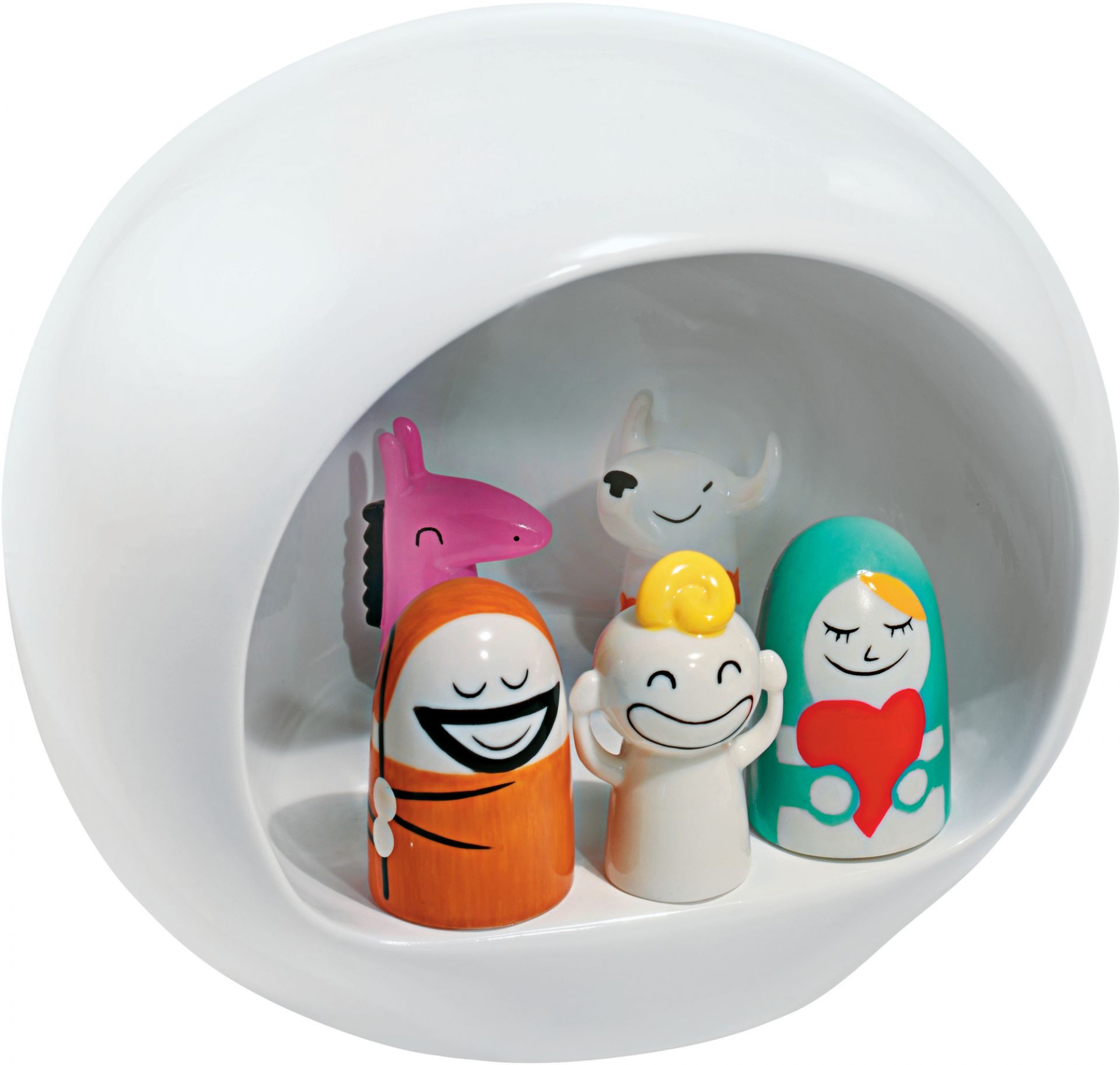 AMGI10 Presepe Group Crèche de Noël Blanc Alessi OFFRE SPECIALE