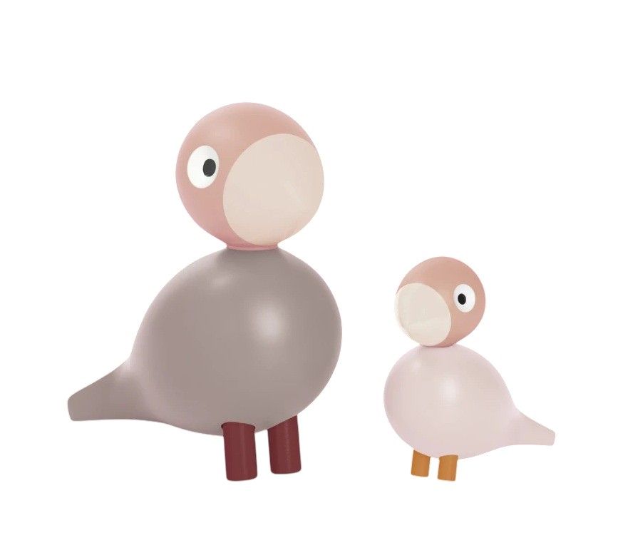 Liv & Lykke Rosa Oiseaux chanteur Kay Bojesen