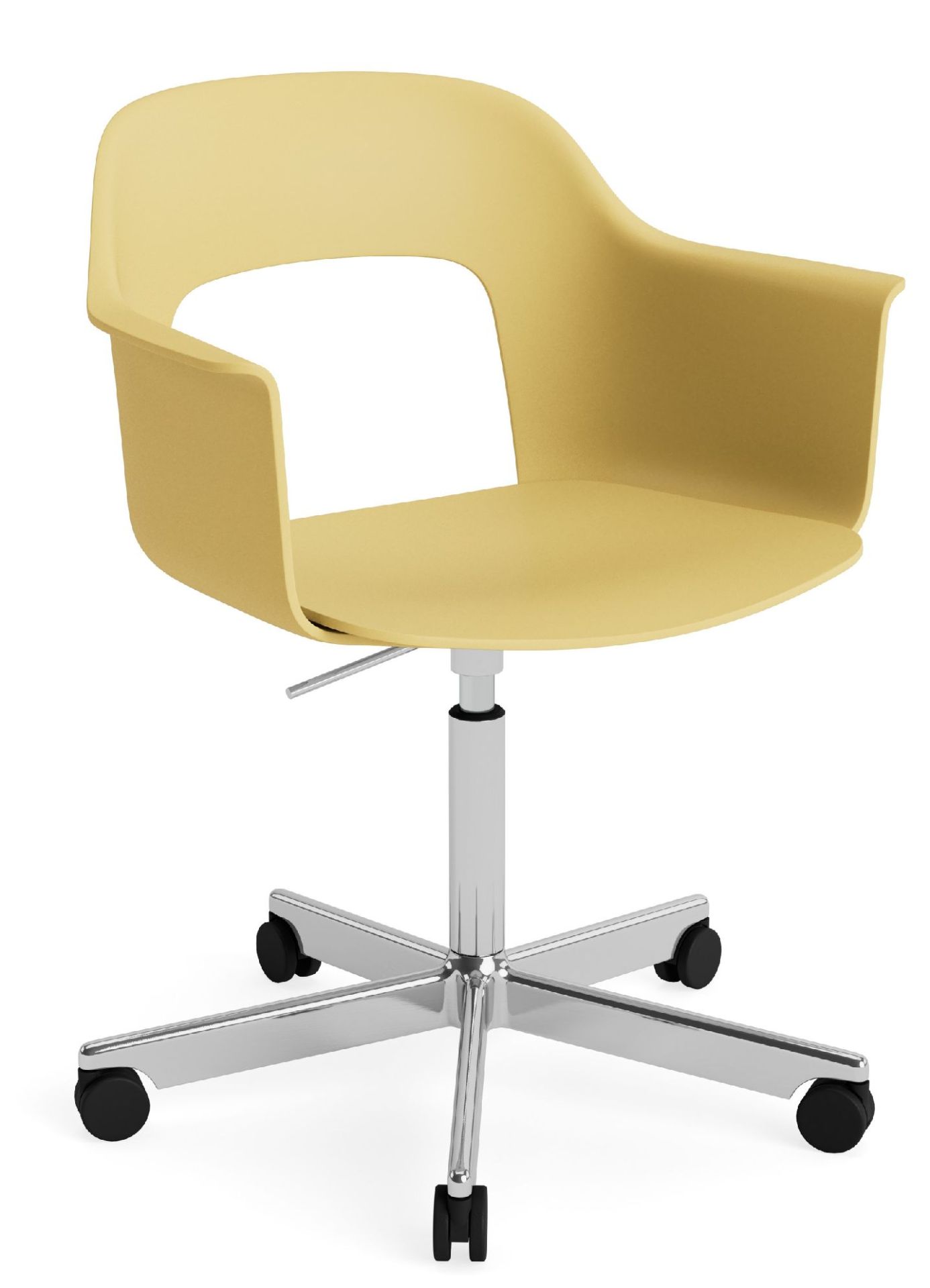 Layout Armchair 241 Fauteuil 5 pieds en étoile Mécanisme de rotation avec vérin à gaz Hay 