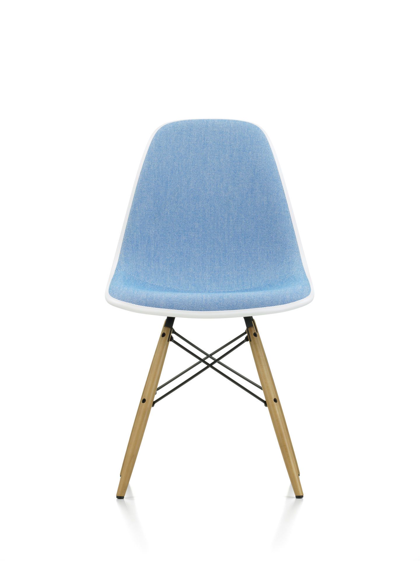 Eames Plastic Side Chair DSW chaise entièrement rembourrée Vitra
