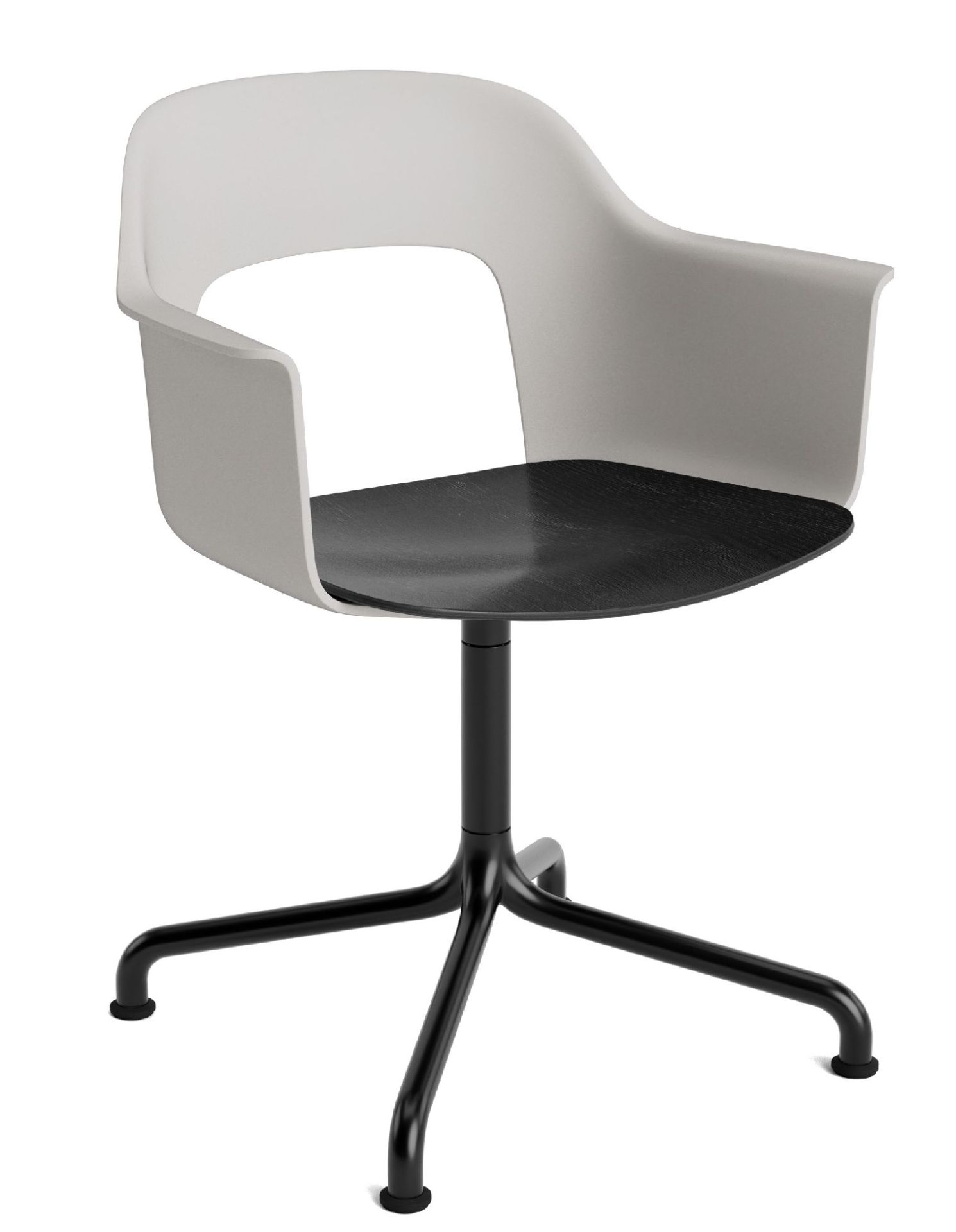 Layout Armchair 252 Fauteuil 4 pieds en étoile Pied pivotant avec base incurvée Hay  