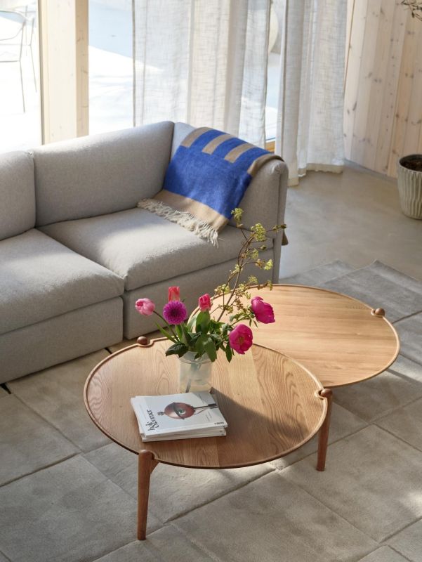 Table basse Aria en chêne naturel / Basse Ø 90 x H 30 cm Design House Stockholm OFFRE SPECIALE