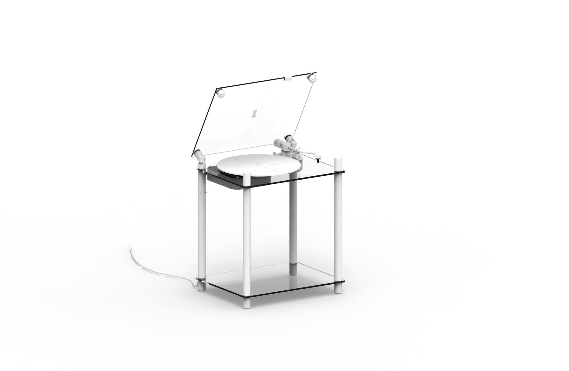 Table tournante transparente Transparent