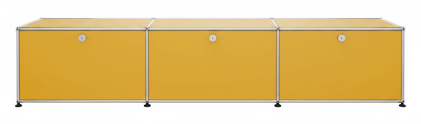 USM Haller Lowboard 3 portes Jaune doré