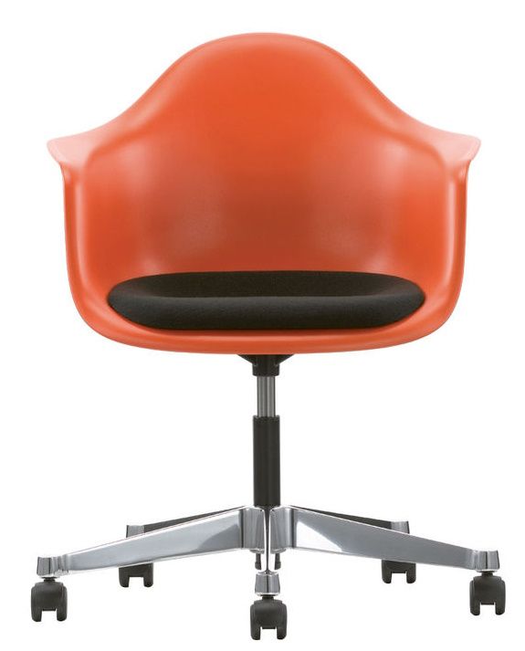 Eames Plastic Arm Chair PACC avec coussin d'assise Vitra