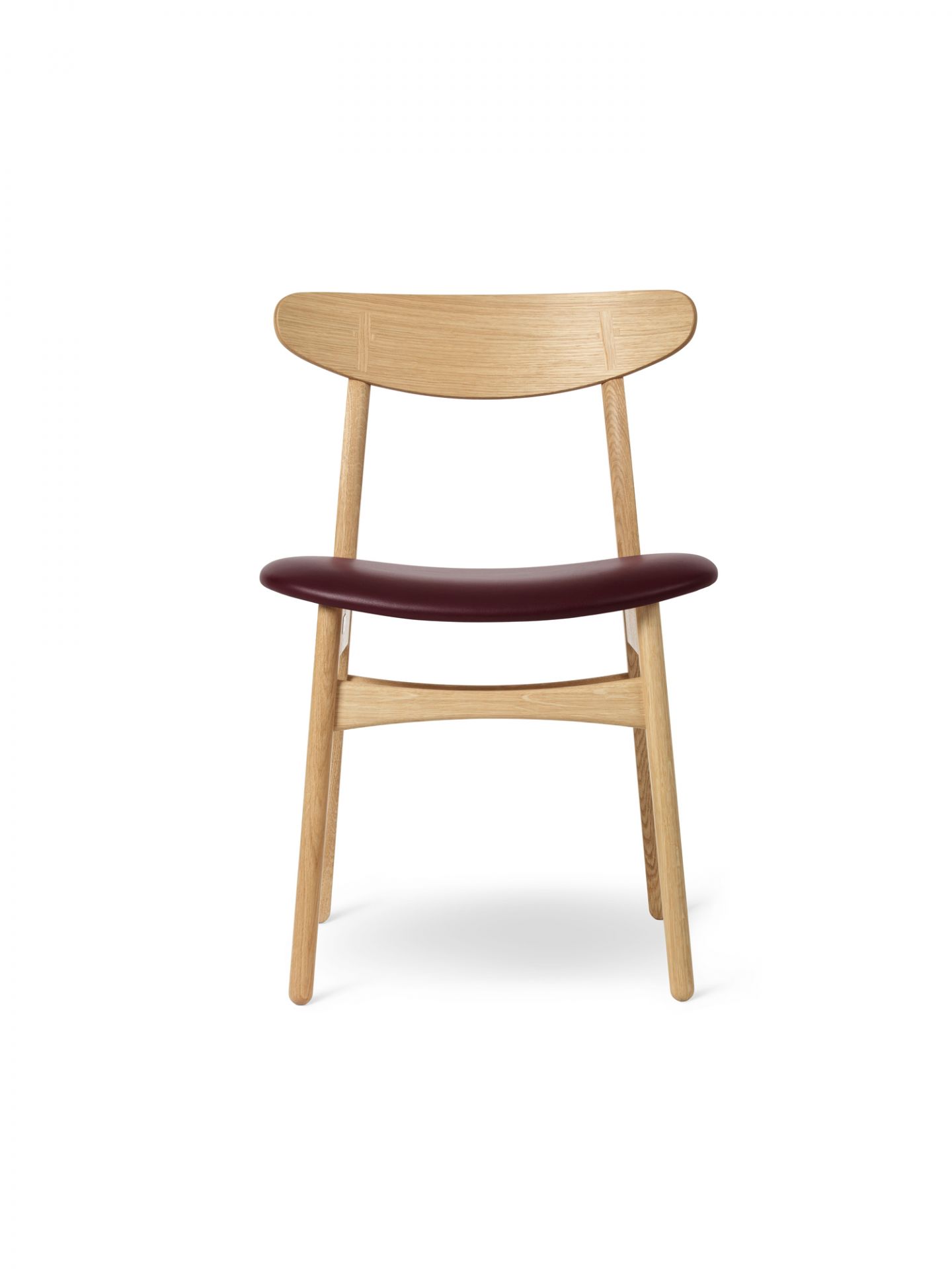 CH30P Chaise rembourrée Carl Hansen &amp; Søn Cadre chene noir thor 350