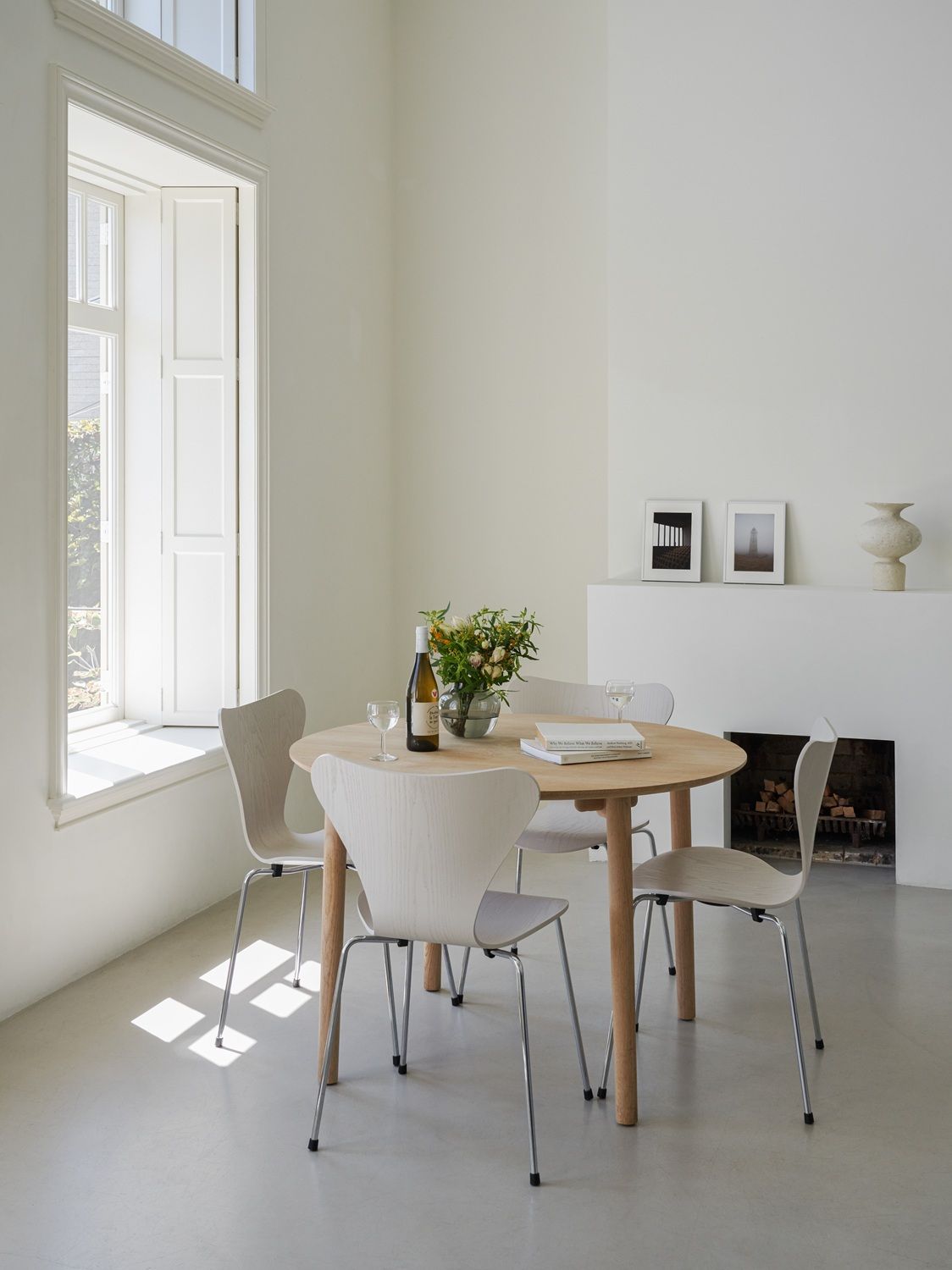 Sept / Série Chaise 3107 Frêne Set Nine grey Fritz Hansen OFFRE SPECIALE