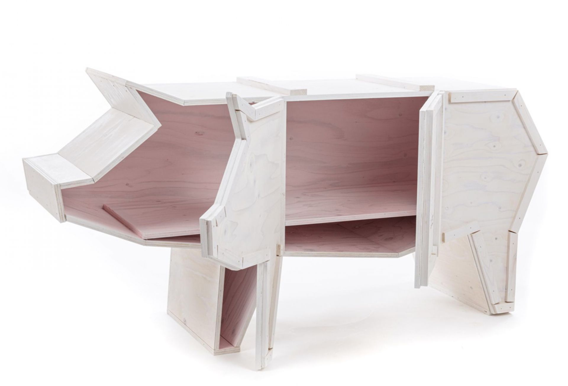 Sending Animals 2.0 Pig armoire blanc Seletti