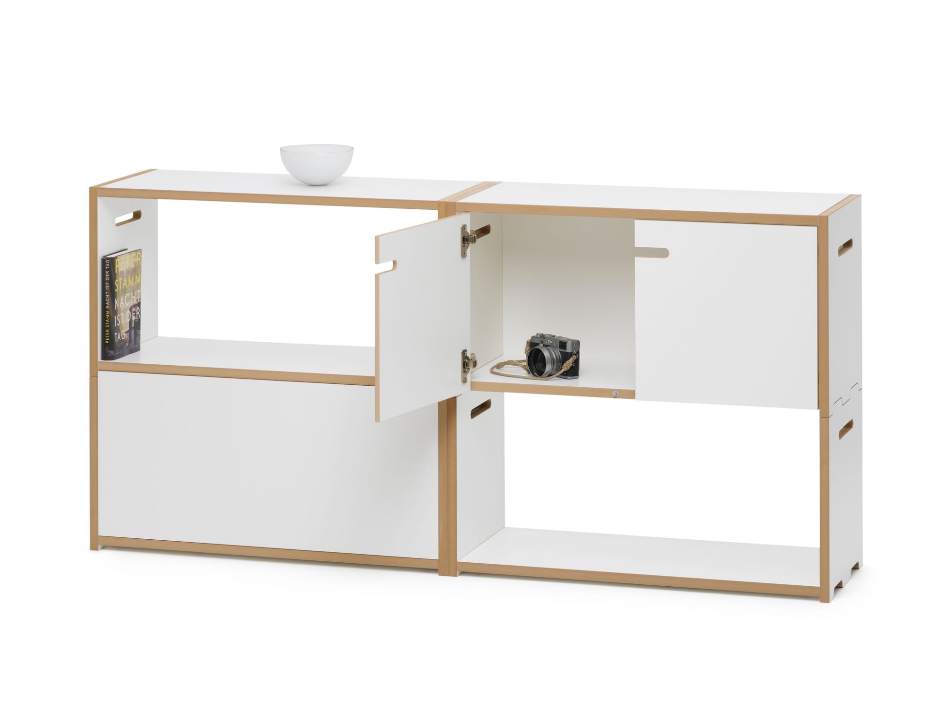 Hochstapler étagère module de base avec portes Tojo