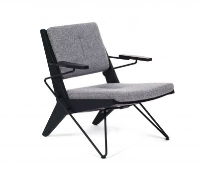 Fauteuil à bascule en métal Prostoria